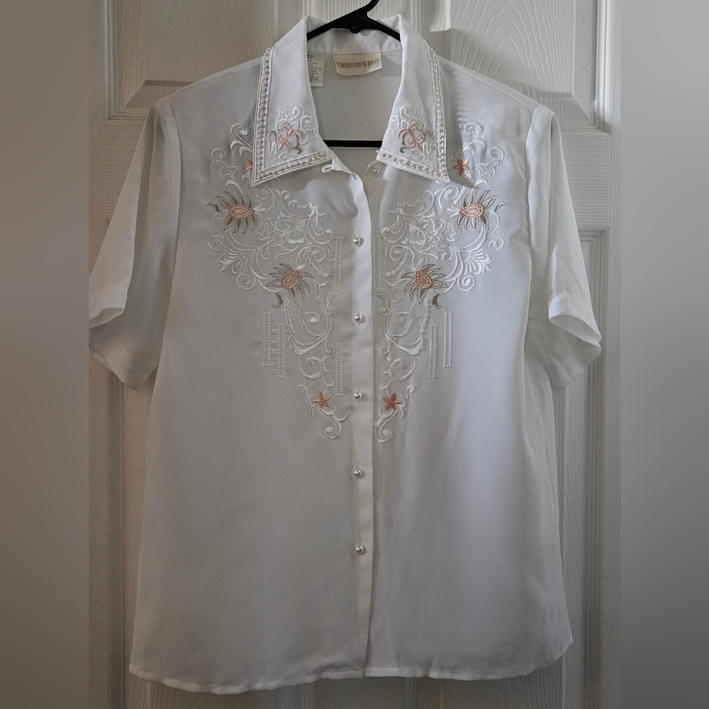 Christie & Jill Button Down Blouse